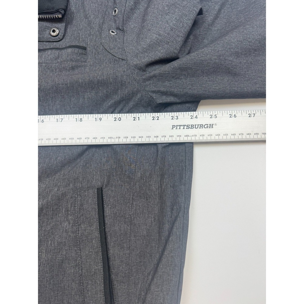 Calvin Klein Mens Water Resistant Wind Protection Shell Jacket SZ-L Heather Gray - Picture 8 of 10